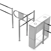 Portinhola em inox para controle de acesso